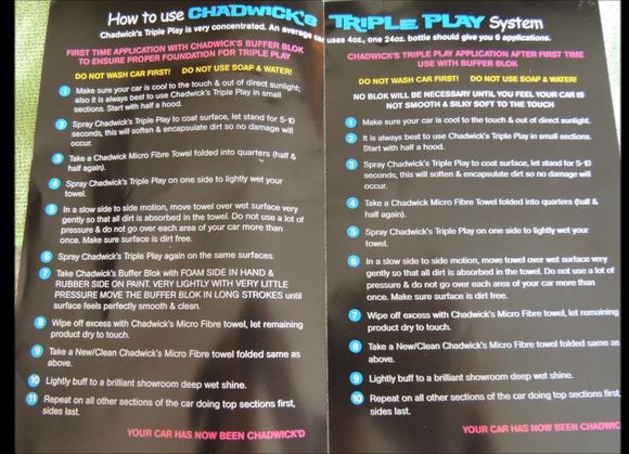 Instructions 