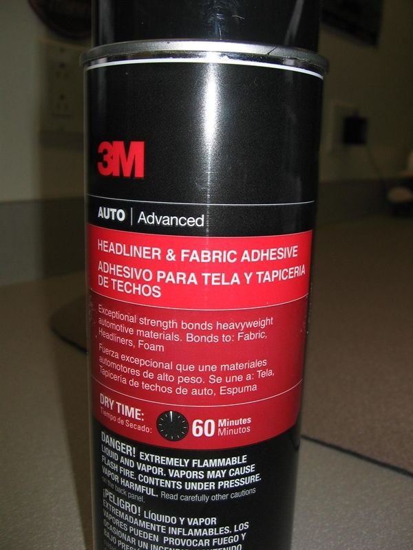 Used 3m Headliner/fabric Adhesive Spray