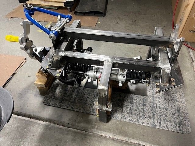 Suspension in fixture replicating frame dimensions