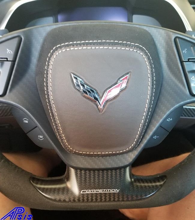 Apsis Installed Picture for C7 Airbag Cover Combo of Brownstone