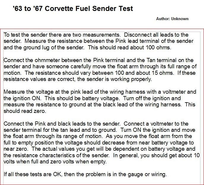 Fuel Level Sensor Testing, Page 2