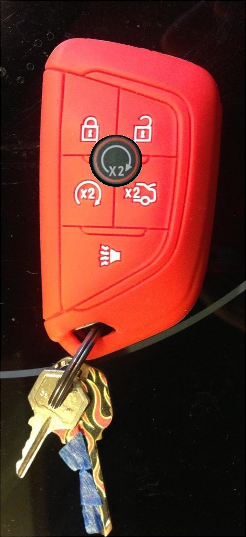 c8 corvette key fob cover