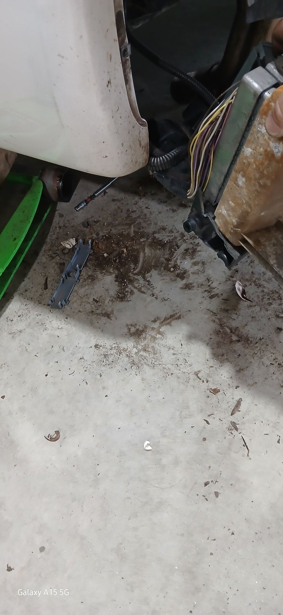 Debris from taking PCM out