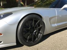 ZR1 brakes with forgeline wheels.