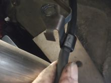 bracket approx 18" from cable end
