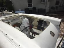 engine compartment stripping