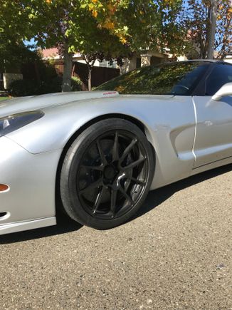 ZR1 brakes with forgeline wheels.