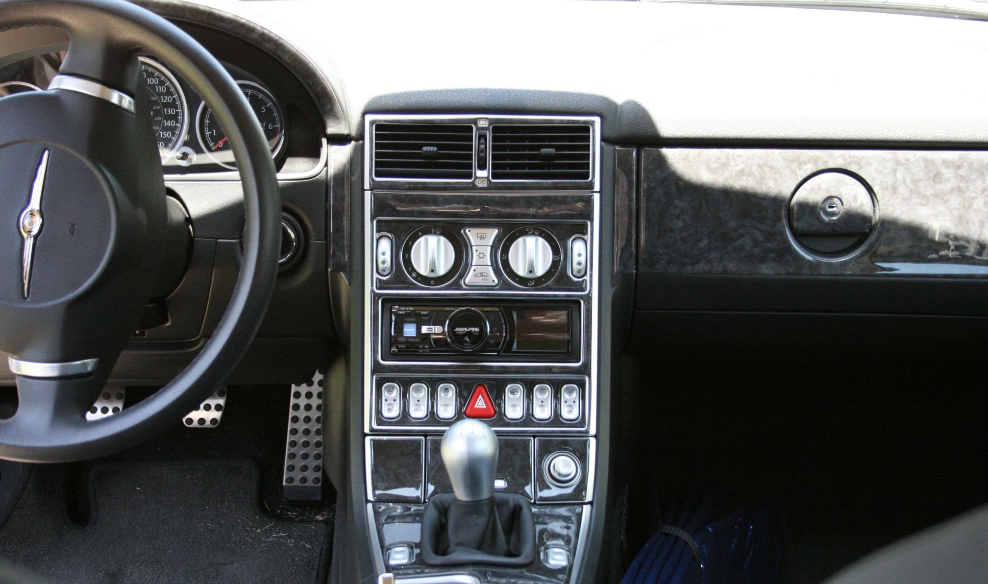Chrysler Crossfire 2004-2008 Sedona Suede Dash Board Cover Mat Charcoal Grey
