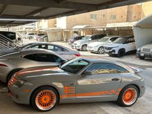 After painting orange stripes and spokes,