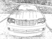 coloring book front view