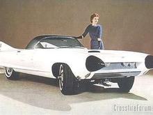 1959 Cadillac Cyclone Hardtop White Frt Qtr