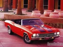 1969 Chevrolet Chevelle SS 396 Convertible f3q 2