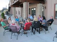 Pizza on the patio