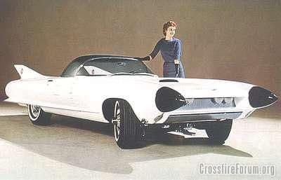 1959 Cadillac Cyclone Hardtop White Frt Qtr