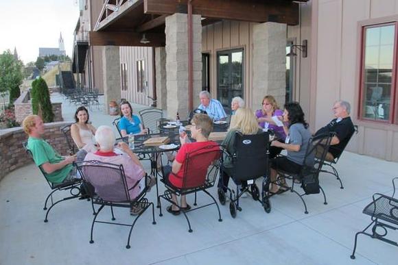 Pizza on the patio