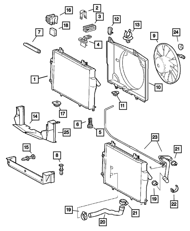 Miscellaneous - Radiator Overflow Hose Clip - New or Used - 2004 to 2008 Chrysler Crossfire - Lake Villa, IL 60046, United States