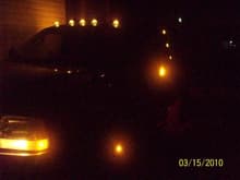 front view of truck lighting