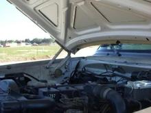 I washed most of the underside of the hood haha