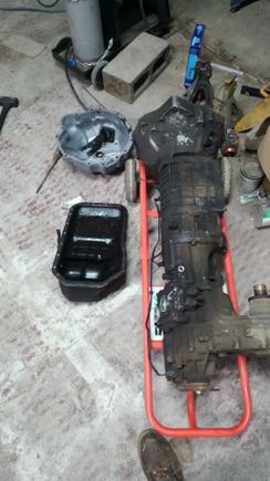 Oil pan and bellhousing that are required to fit