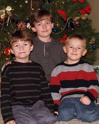 Christmas 2007
Chase and his cousins Hunter,&amp; Clayton