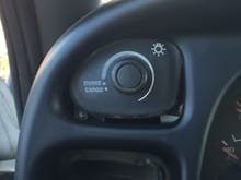 Position of headlight switch with new bezel