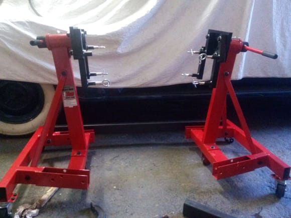 Went down to HF and got 2 of the 2000lb engine stands for $107.00 each.