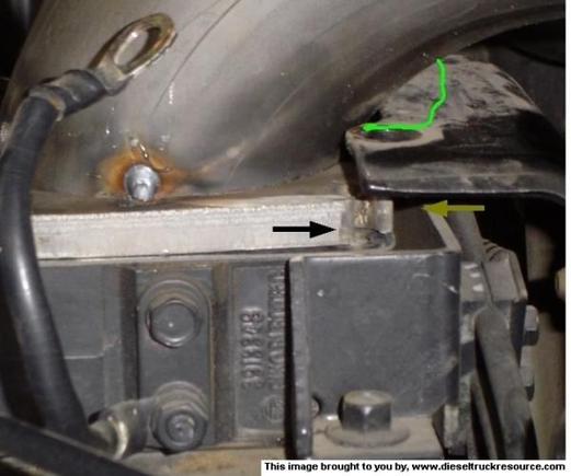 Air horn and throttle bracket modification