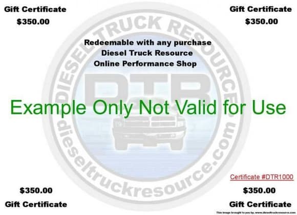 18533Example Gift Certificate