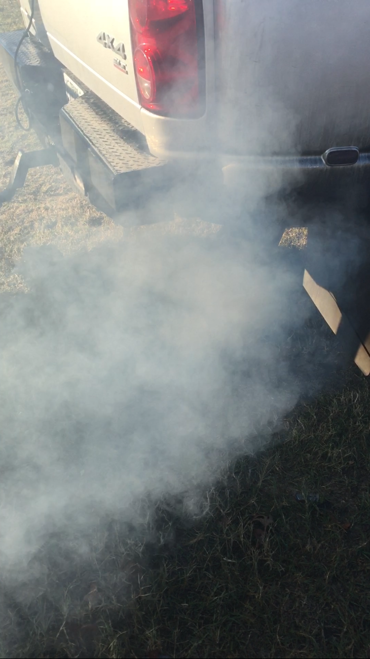 Need help! White smoke, rough idle on start up Dodge Diesel Diesel