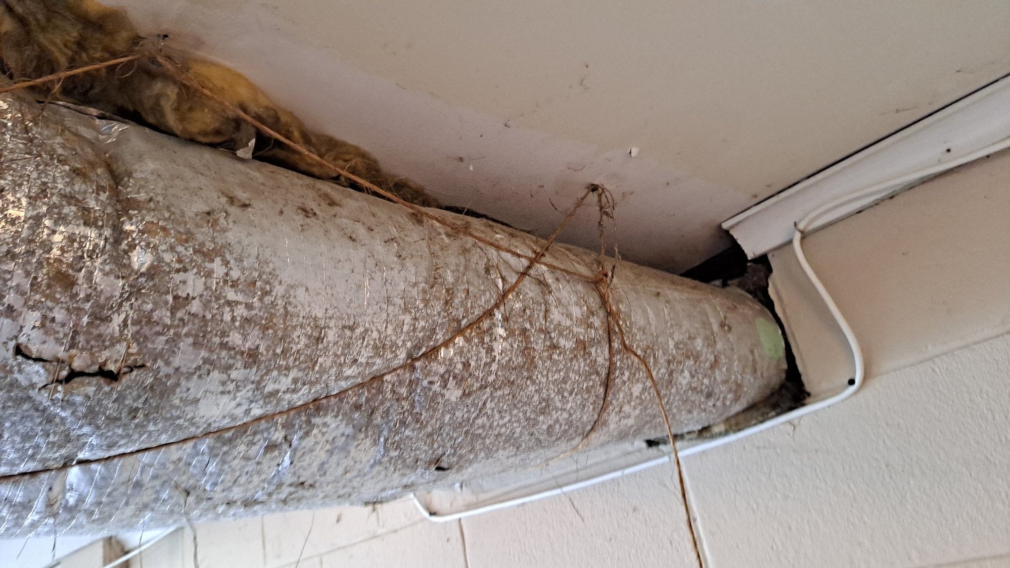 Best Way To Reinsulate Garage Heat Vent Ductwork?