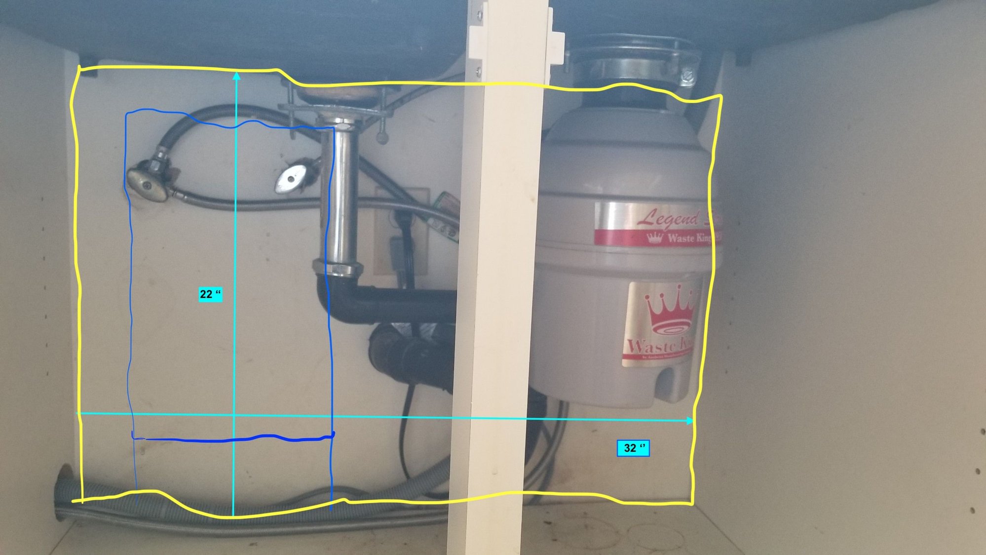 Best way to remove/replace under sink back when I redo pipes in