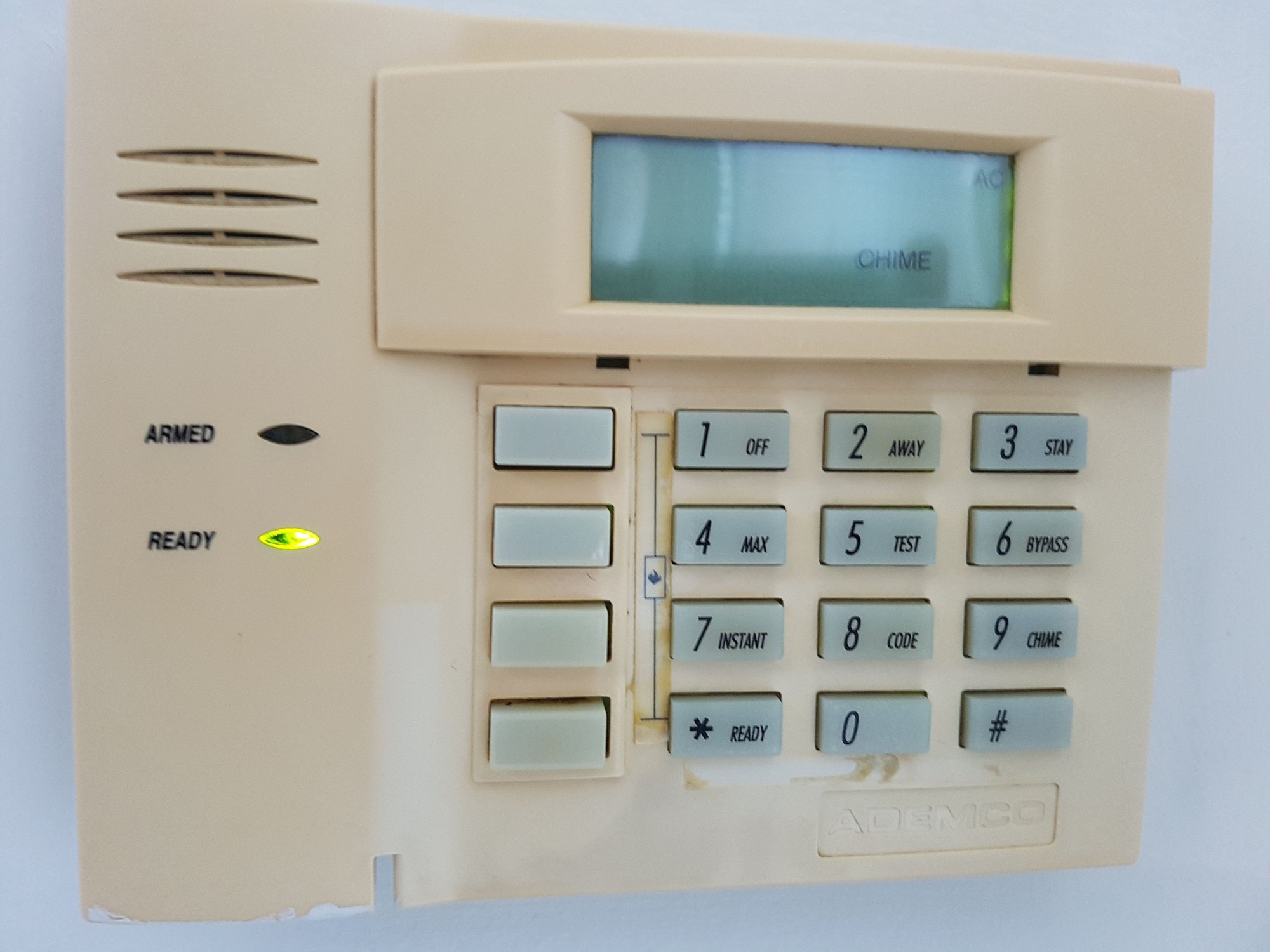 Keypad replacement for VISTA20P/PS VISTA15P SERIES