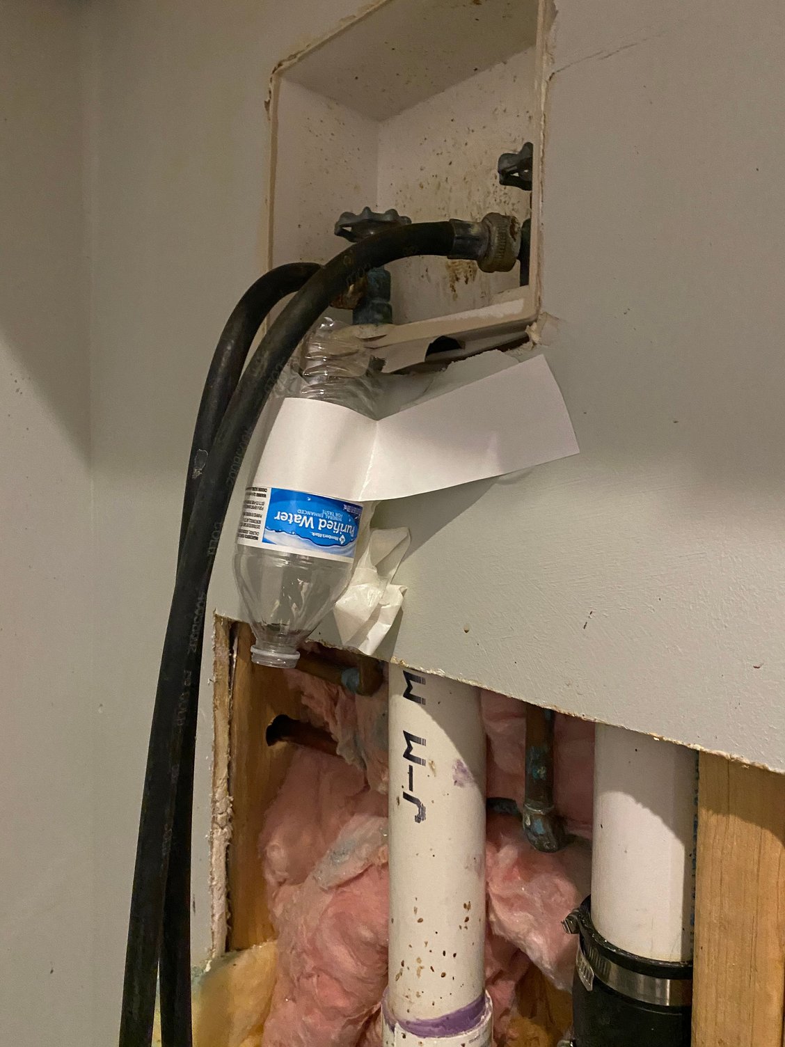 Washer water hold and cold lines and drain line froze DoItYourself