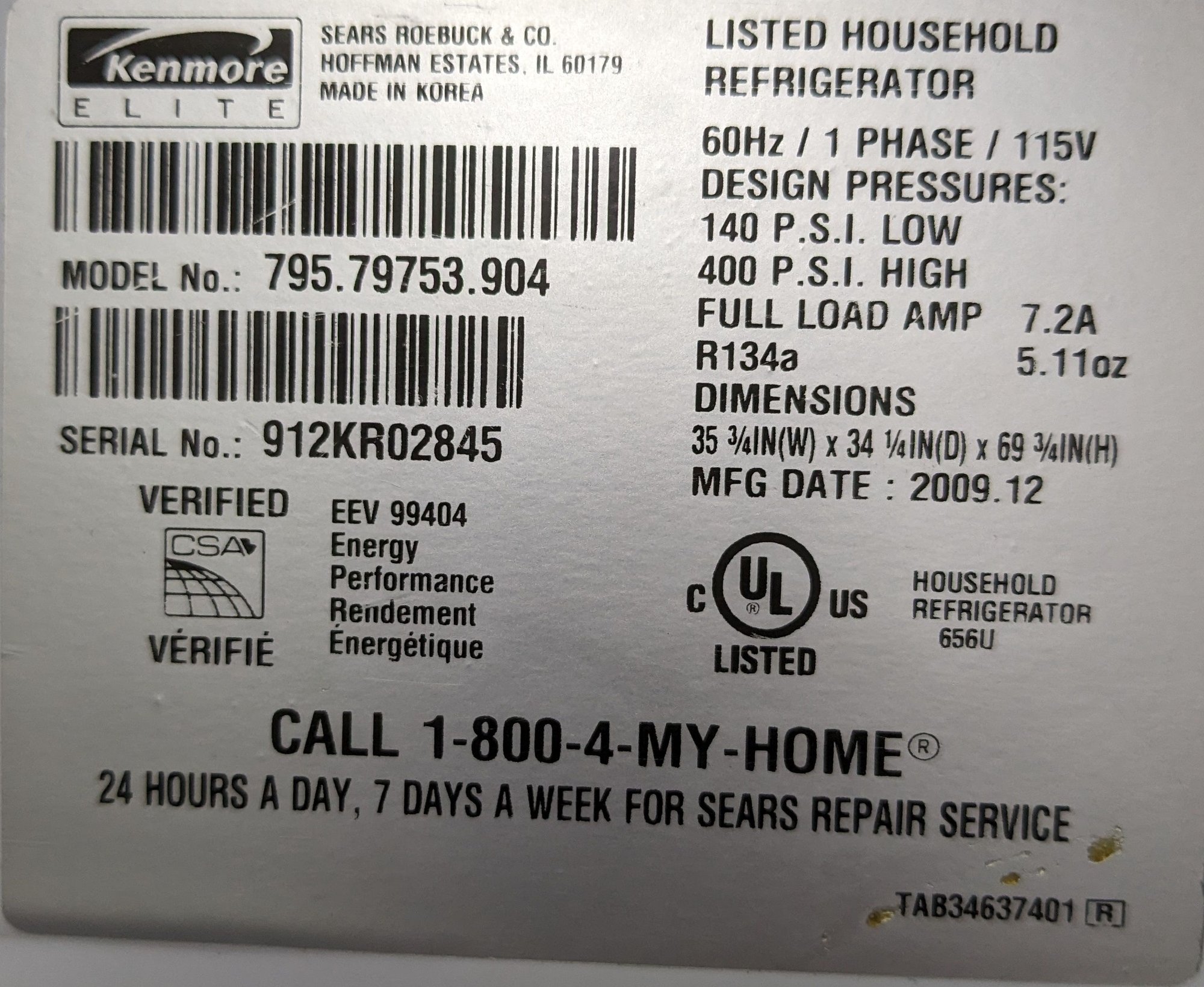 Kenmore Water Dispenser Replace Parts Community Forums
