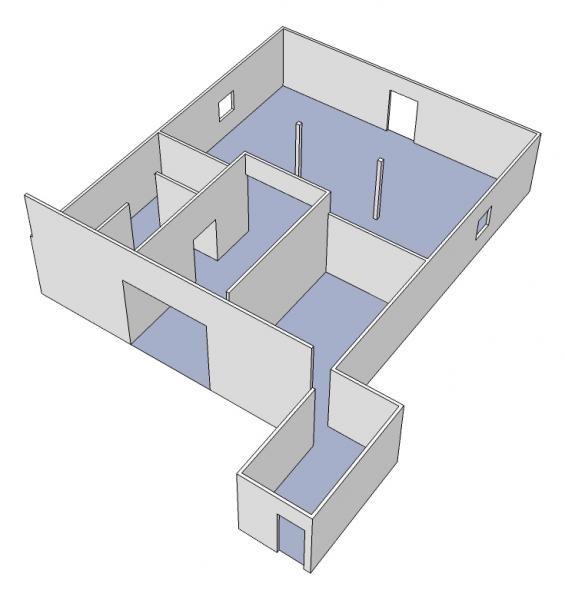 Diagrama de fiação para galpão de postes