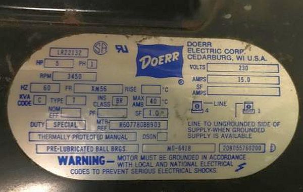 Doerr LR22132 wiring diagram - DoItYourself.com Community Forums