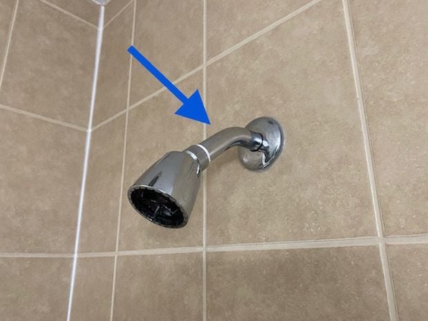 Shower Arm Rotated During Head, Shower Arm Replacement