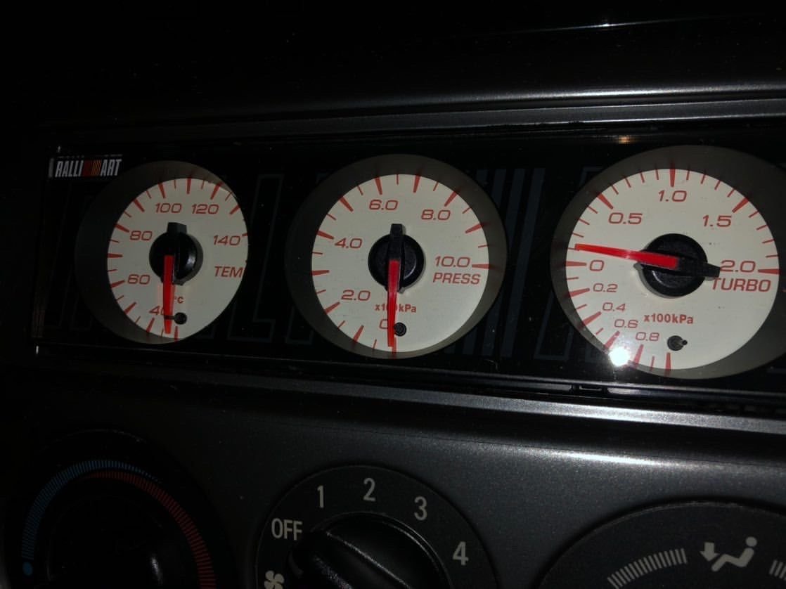 Accessories - Ralliart 3 din gauges - Used - 2002 to 2006 Mitsubishi Lancer Evolution - Orlando, FL 32837, United States