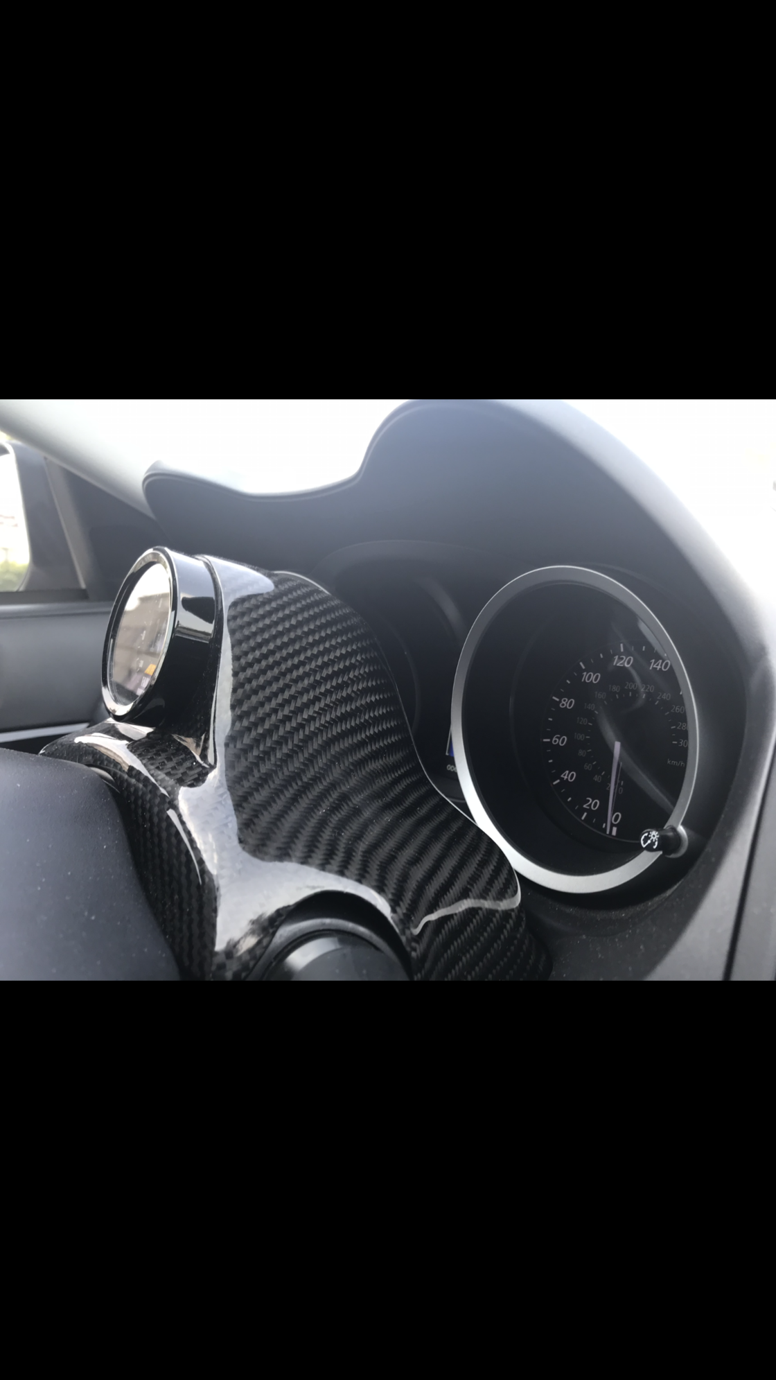Audio Video/Electronics - Rexpeed Carbon center pod with AEM failsafe A/F and boost gauge - Used - 2008 to 2015 Mitsubishi Lancer Evolution - Fresno, CA 93722, United States