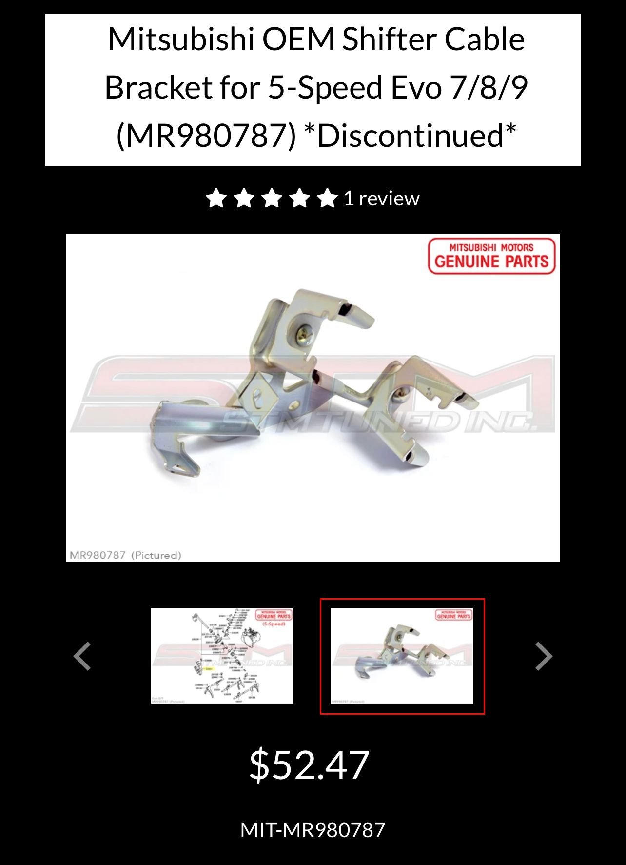 Drivetrain - Evo 8/9 shifter cable bracket - New or Used - 2003 to 2006 Mitsubishi Lancer Evolution - Rehoboth, MA 02769, United States