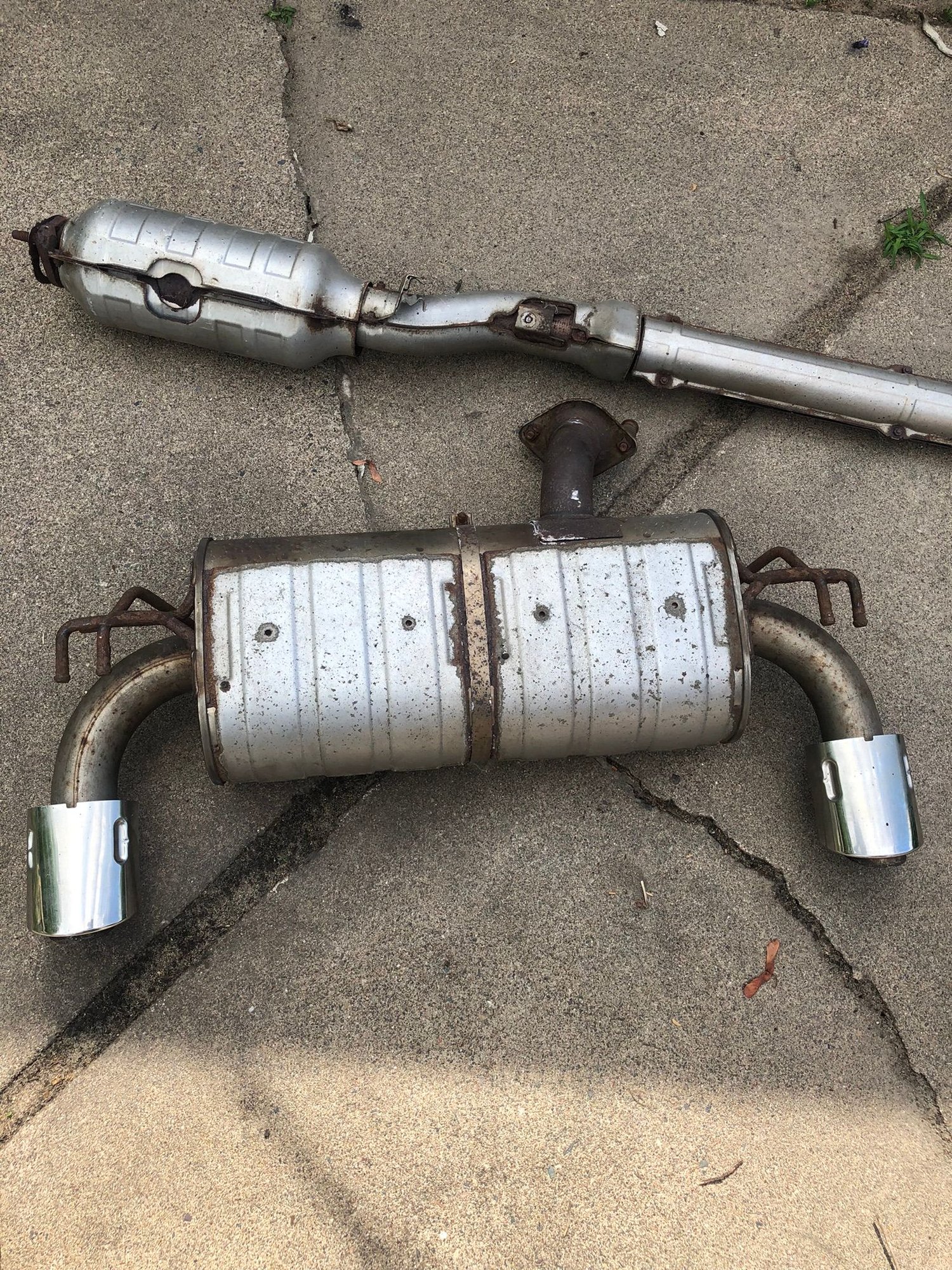 2004 Mitsubishi Lancer Evolution - Evo X OEM catalytic converter and cat back - Engine - Exhaust - $800 - Minneapolis, MN 55401, United States