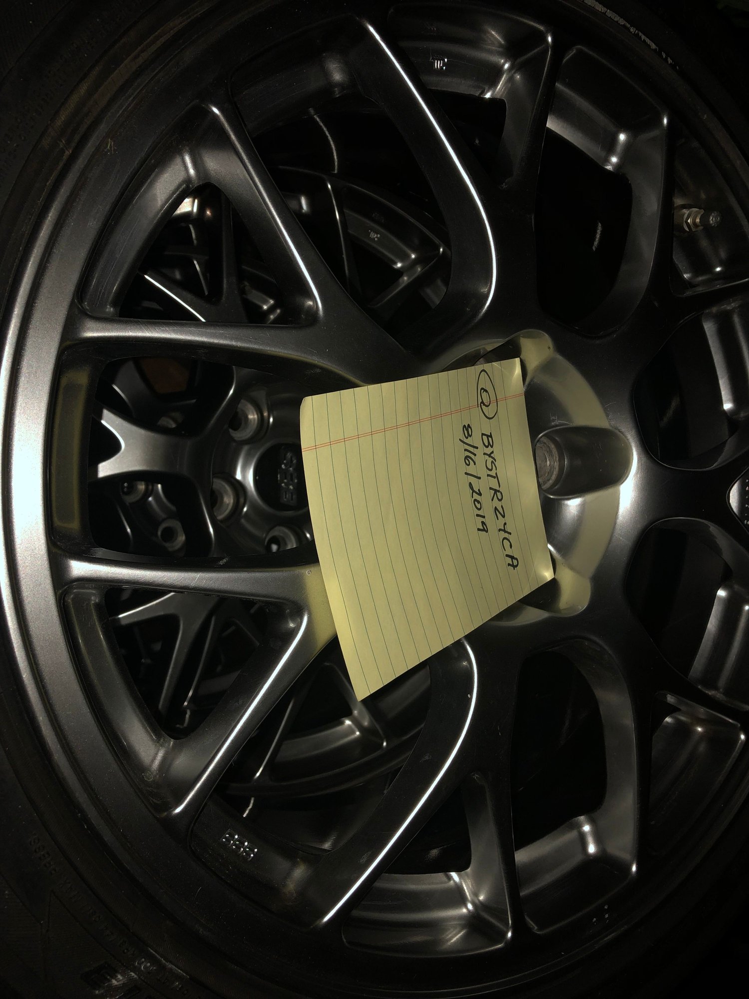Wheels and Tires/Axles - 4 Mitsubishi OEM Evo X MR BBS Wheel (4250A734) only 9000 miles+bonus 4 TPMS sensors - Used - 2008 to 2015 Mitsubishi Lancer Evolution - Wheat Ridge, CO 80033, United States