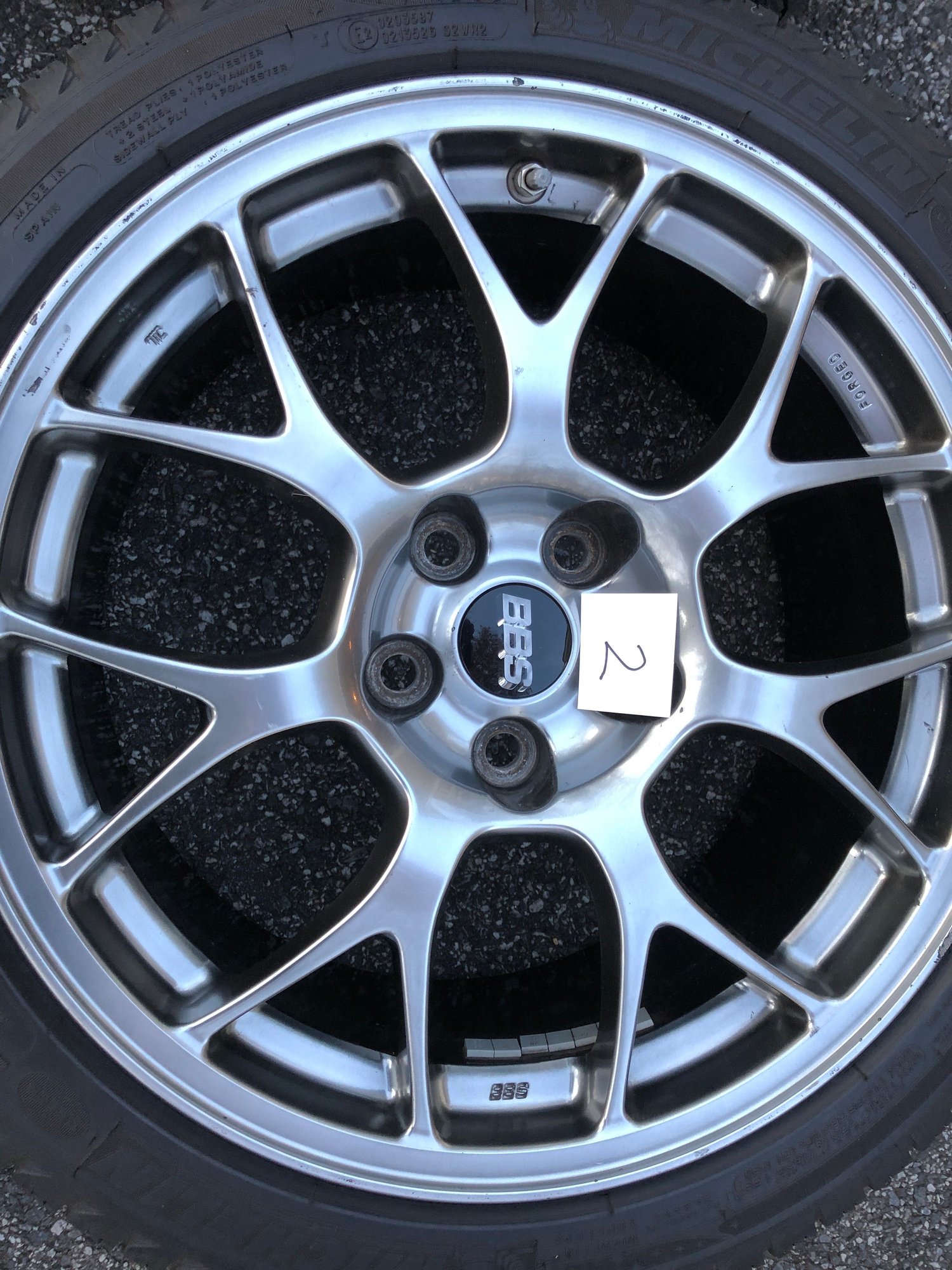 Wheels and Tires/Axles - 4 BBS Wheels and Snow Tires for EVO 10 - Used - 2011 to 2015 Mitsubishi Lancer Evolution - Sparks, MD 21152, United States