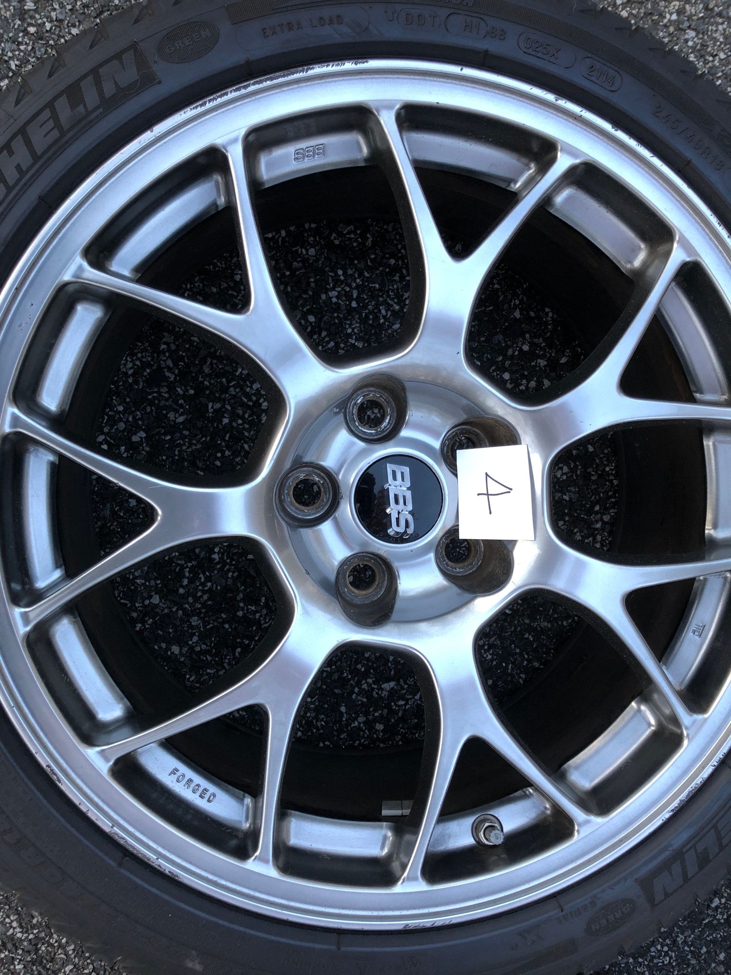 Wheels and Tires/Axles - 4 BBS Wheels and Snow Tires for EVO 10 - Used - 2011 to 2015 Mitsubishi Lancer Evolution - Sparks, MD 21152, United States