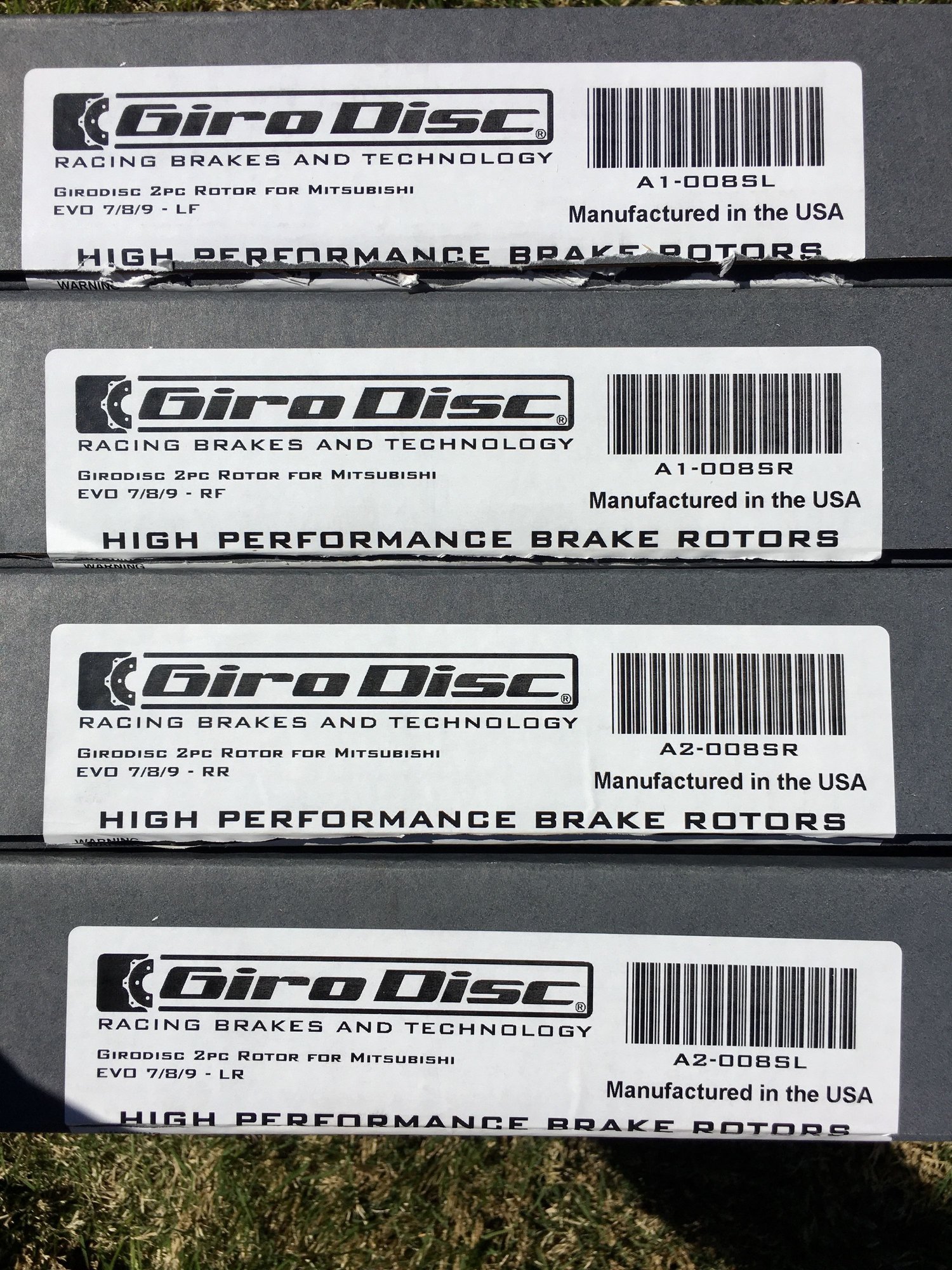 Brakes - NEW IN BOX Girodisc 2-Piece Front and Rear Brake Rotors for Evo 6/7/8/9 - New - 2003 to 2006 Mitsubishi Lancer Evolution - Newbury Park, CA 91320, United States