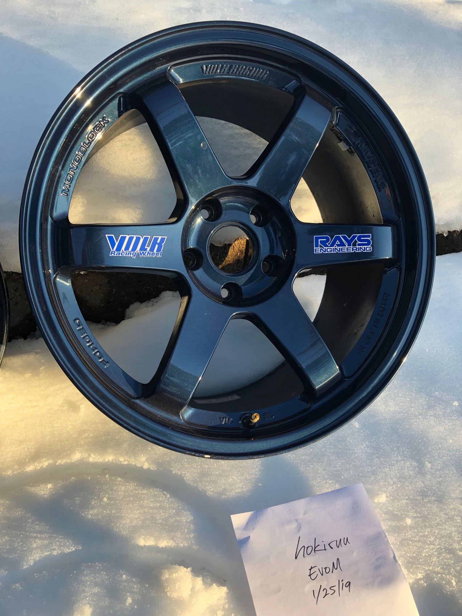 Wheels and Tires/Axles - Volk Rays TE37 Mag Blue 18x9.5 +22 (4) - Used - Truckee, CA 96161, United States