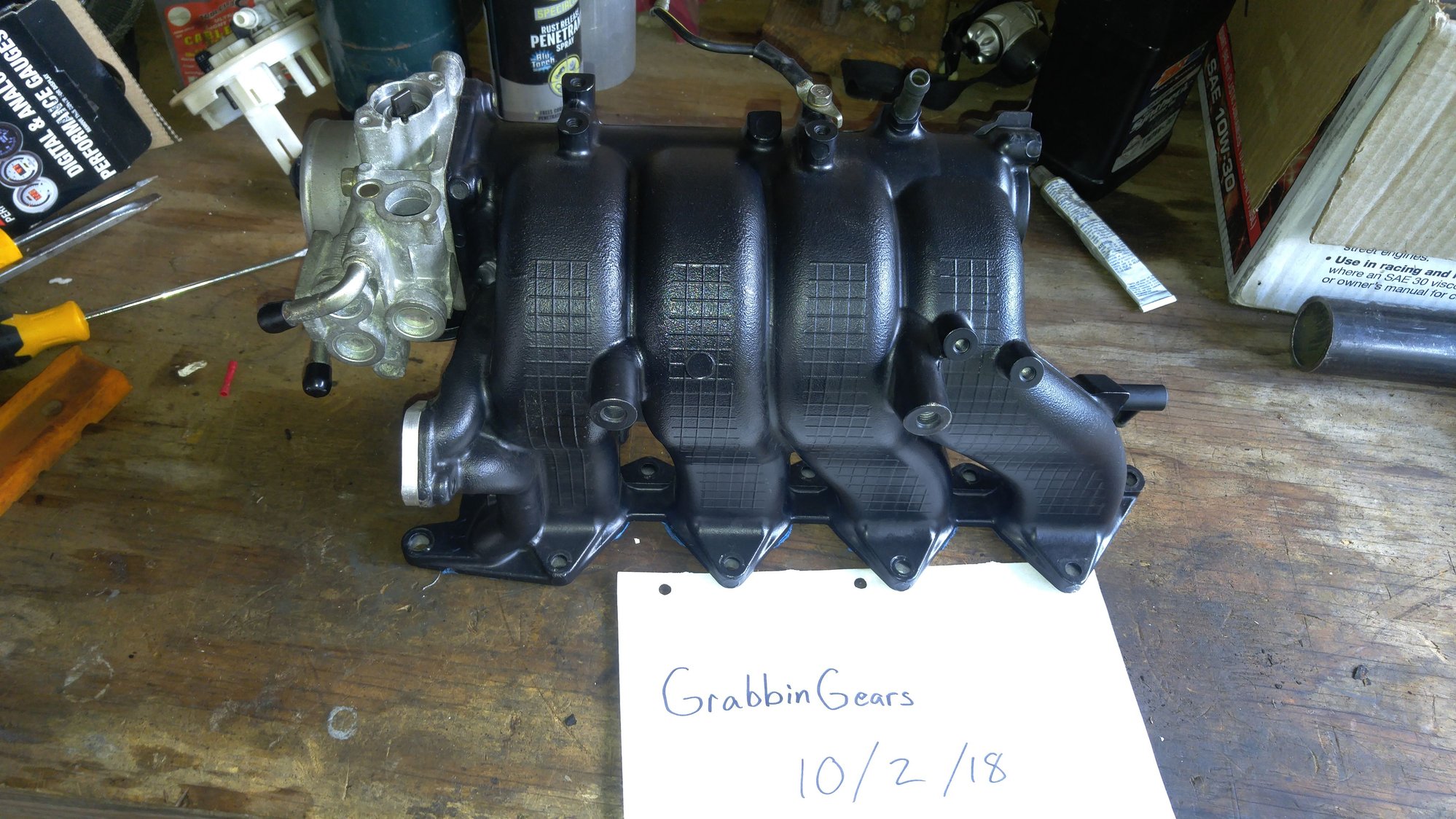 Engine - Intake/Fuel - Map rev2 intake manifold ported throtle boddy - Used - 2003 to 2006 Mitsubishi Lancer Evolution - Lafayette, LA 70508, United States