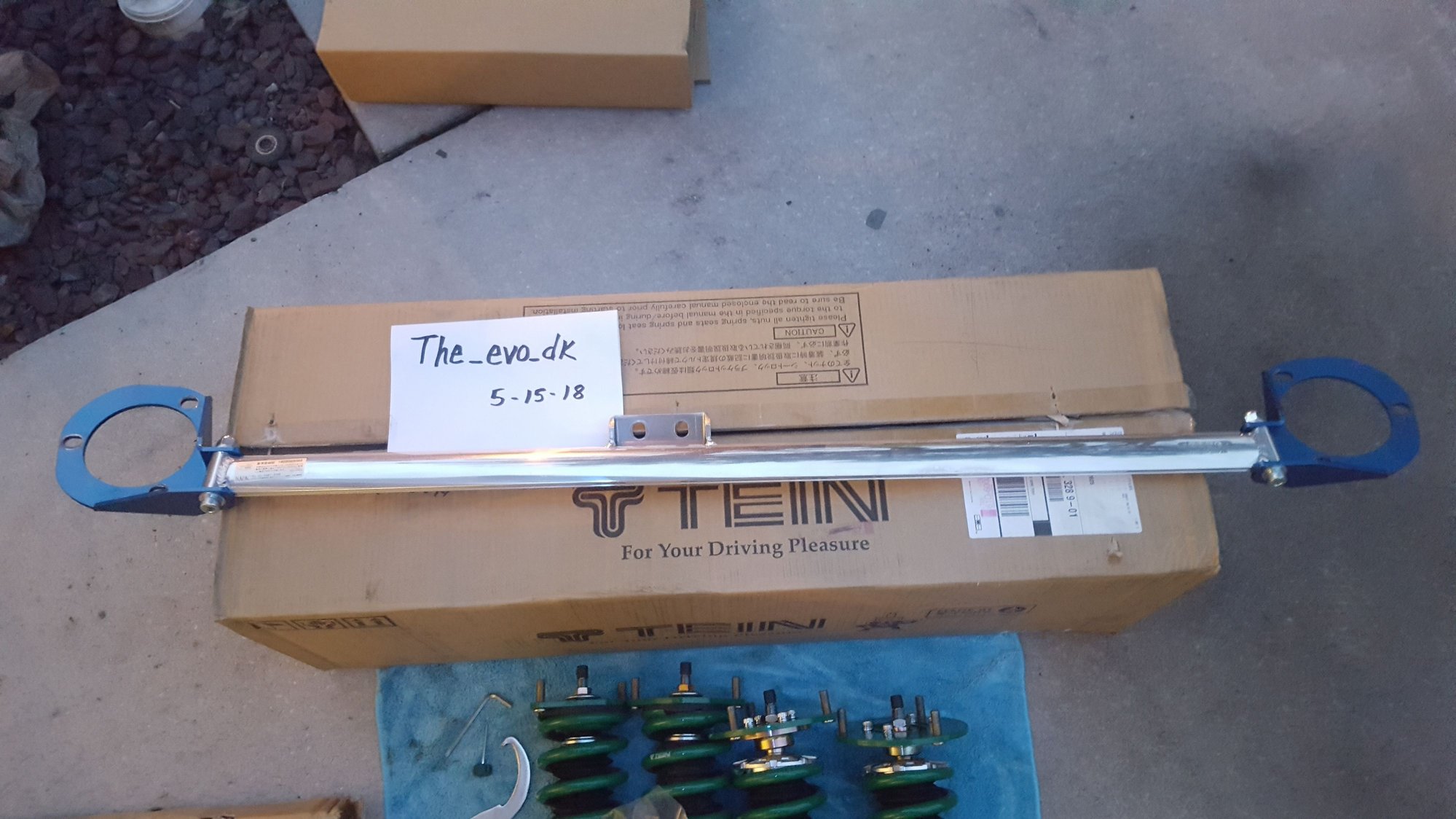 Steering/Suspension - EVO X Tein Flex Z Coilovers less than 500 miles Mint Condition, Cusco Front Strut Bar - Used - 2008 to 2015 Mitsubishi Lancer Evolution - Orlando, FL 32825, United States