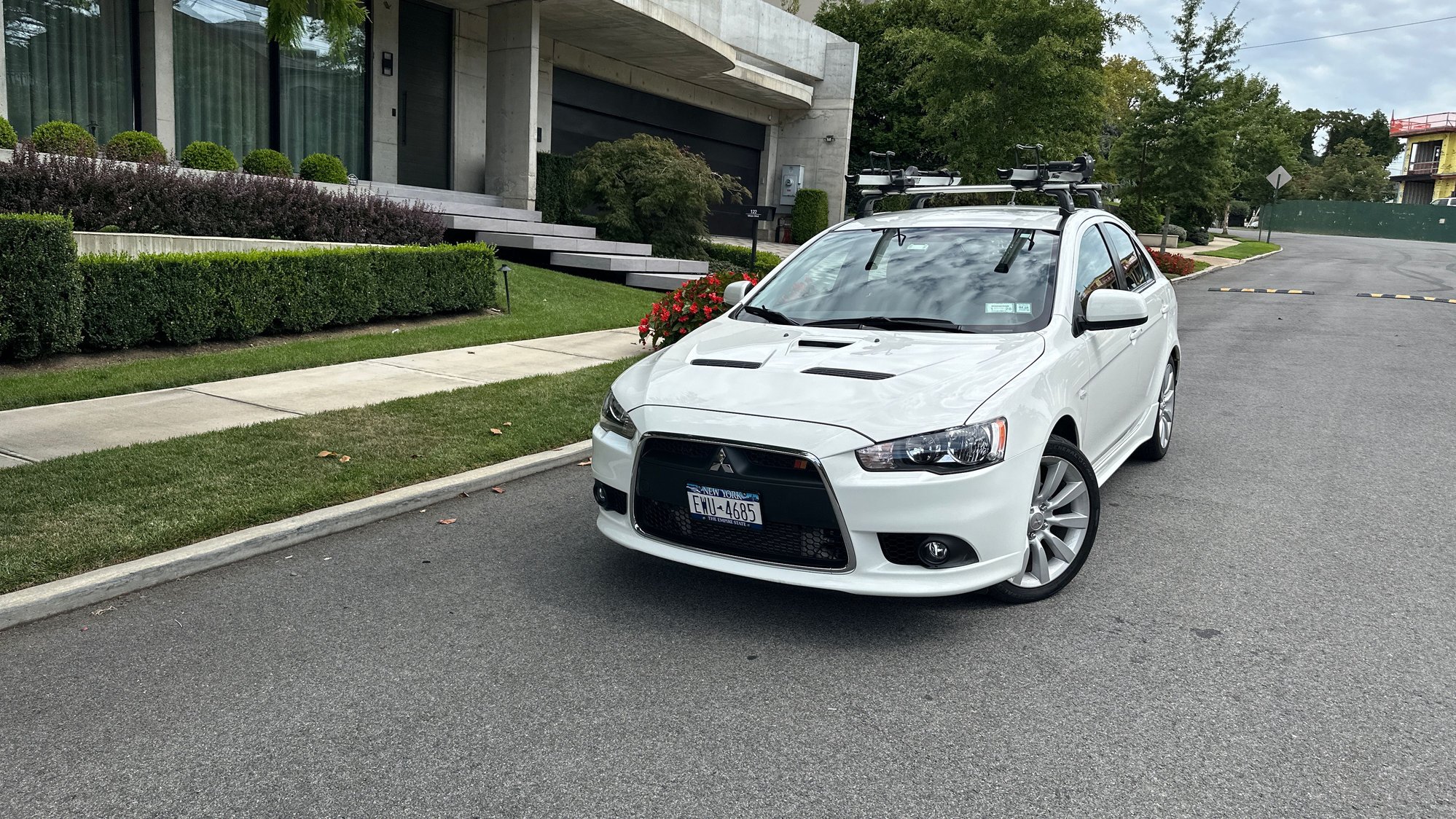 This is not just a Lancer. It is a Ralliart, cousin of the EVO which can be tuned to match the EVO. The shift knob is an EVO knob. Since we mostly used the Lancer to go mountain biking, we never drove the car in the rain or snow. No exposure to SALT. This car is a modders dream. Garage kept by original owner for 15 years.  Thule removable bicycle rack comes with car.