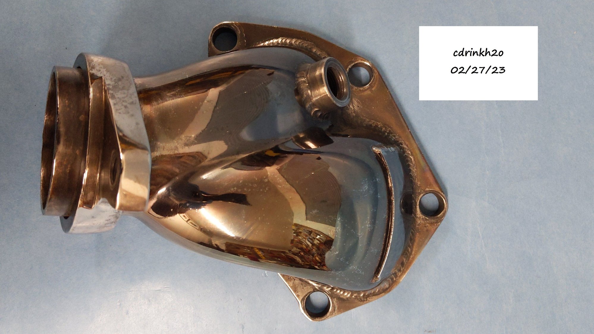 Engine - Exhaust - Megan Racing Stainless Steel Turbo Outlet O2 Housing Evo VIII / IX - Used - 2003 to 2006 Mitsubishi Lancer Evolution - Moraga, CA 94556, United States